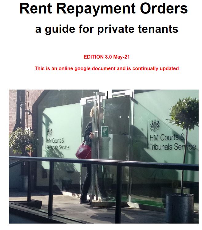 Get Rent Back Flat Justice home RRO Rent Repayment Order Advice